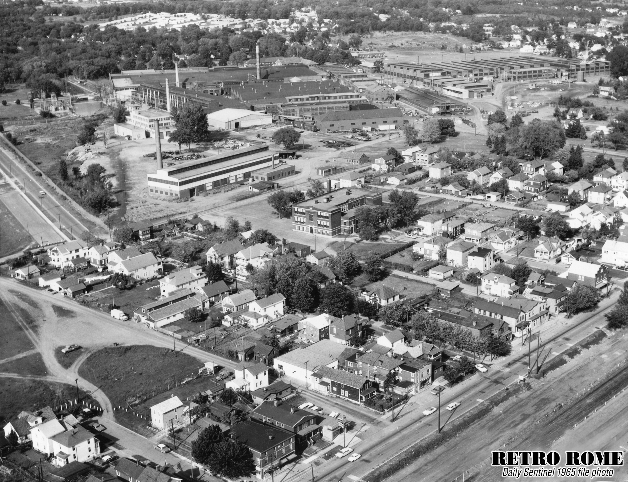 East Rome Aerial - June 1965 - Retro Rome